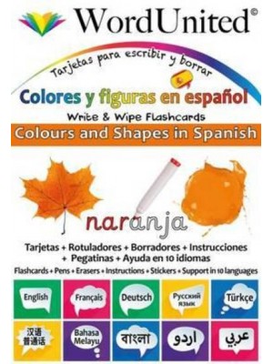 Colours and Shapes in Spanish Write & Wipe Flashcards - Write & Wipe