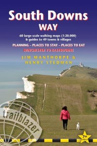 South Downs Way Winchester to Eastbourne : 60 Large-Scale Maps & Guides to 49 Towns and Villages : Planning, Places to Stay, Places to Eat