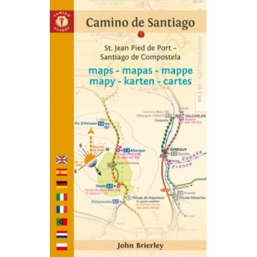 Camino De Santiago Maps St. Jean Pied De Port-Santiago De Compostela