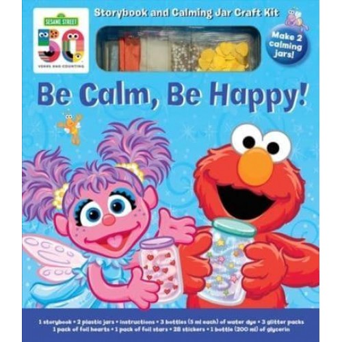 Sesame Street: Be Calm, Be Happy Storybook and Calming Jar Craft Kit