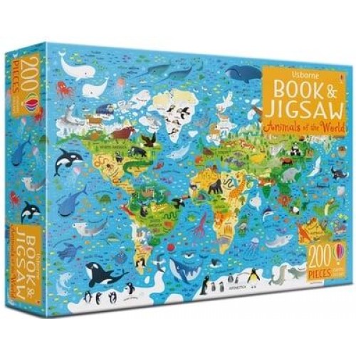 Usborne Book and Jigsaw Animals of the World - Usborne Book and Jigsaw