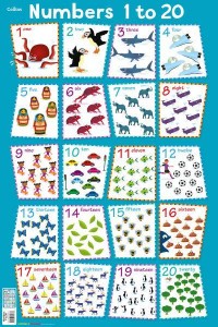 Numbers 1 - 20 - Collins Children's Poster