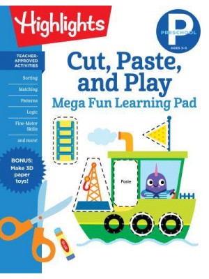 Preschool Cut, Paste, and Play Mega Fun Learning Pad - Highlights Mega Fun Learning Pads