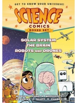 Science Comics Boxed Set: Solar System, the Brain, and Robots and Drones - Science Comics