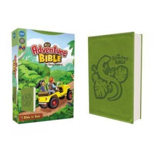 NIrV, Adventure Bible for Early Readers, Leathersoft, Green, Full Color - Adventure Bible