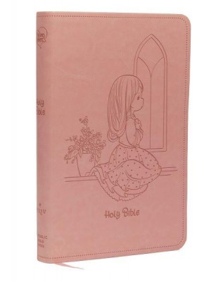 NRSVCE, Precious Moments Bible, Pink, Leathersoft, Comfort Print Holy Bible