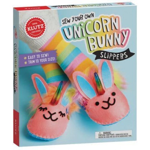 Sew Your Own Unicorn Bunny Slippers - Klutz
