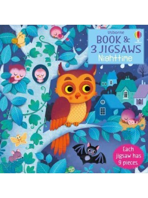 Usborne Book and 3 Jigsaws: Night Time - Book and 3 Jigsaws