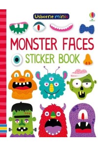 Monster Faces Sticker Book - Usborne Minis