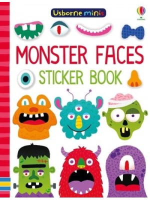 Monster Faces Sticker Book - Usborne Minis