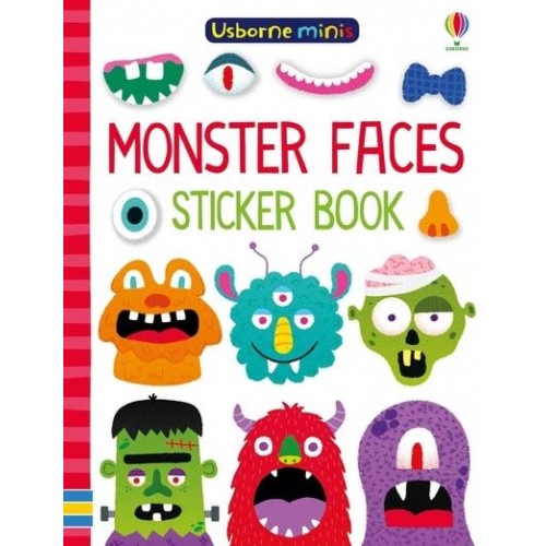 Monster Faces Sticker Book - Usborne Minis