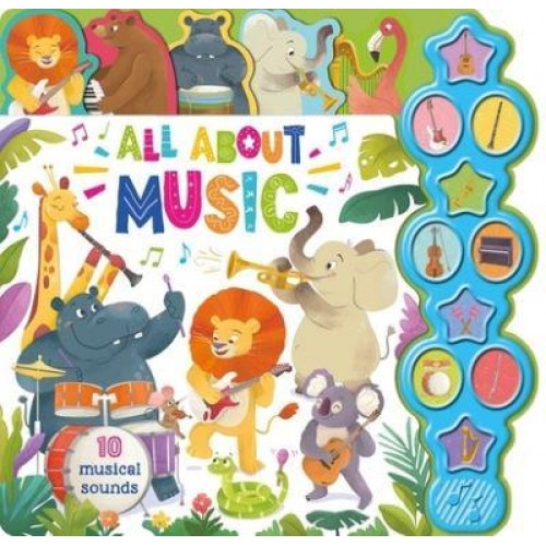 All About Music Interactive Children's Sound Book With 10 Buttons
