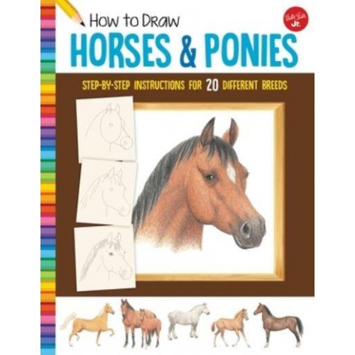 How to Draw Horses & Ponies Step-by-Step Instructions for 20 Different Breeds - Learn to Draw
