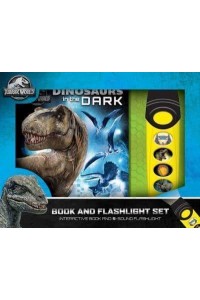 Jurassic World: Dinosaurs in the Dark Book and 5-Sound Flashlight Set Book and Flashlight Set