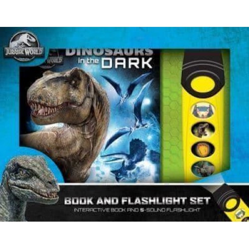 Jurassic World: Dinosaurs in the Dark Book and 5-Sound Flashlight Set Book and Flashlight Set