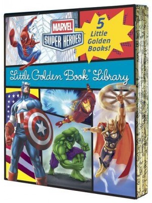 Marvel Little Golden Book Library (Marvel Super Heroes) Spider-Man; Hulk; Iron Man; Captain America; The Avengers - Little Golden Book