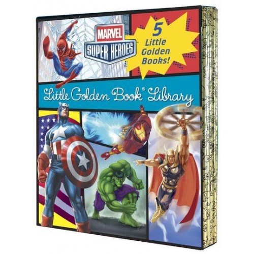 Marvel Little Golden Book Library (Marvel Super Heroes) Spider-Man; Hulk; Iron Man; Captain America; The Avengers - Little Golden Book