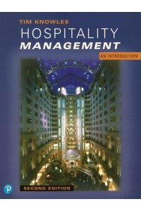 Hospitality Management An Introduction