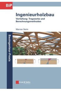Ingenieurholzbau Vertiefung: Tragwerke Und Berechnungsmethoden - Bauingenieur-Praxis