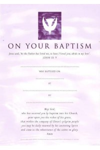 Baptism Certificates Contemporary (Pack of 20)