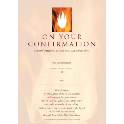 Confirmation Certificates (Pack of 20)