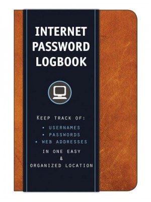 Internet Password Logbook (Cognac Leatherette) Keep Track Of: Usernames, Passwords, Web Addresses in One Easy & Organized Location