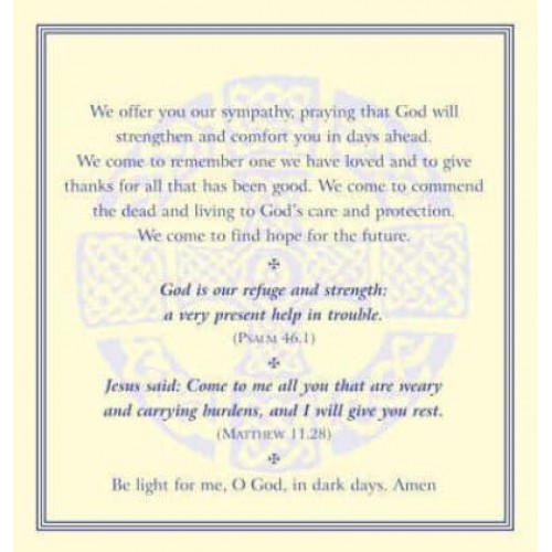 Funeral Prayer Cards