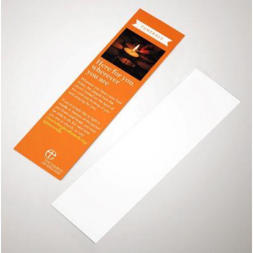 Funerals Guest Bookmark (Pack of 50)