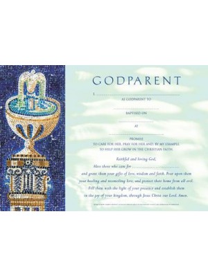Godparent Certificates Girl Traditional (Pack of 20)