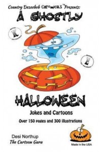 A Ghostly Halloween -- Jokes and Cartoons In Black + White