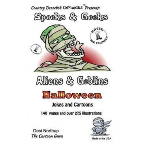 Spooks & Gooks -- Aliens & Goblins Halloween -- Jokes and Cartoons In Black + White