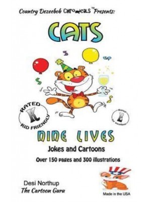 Cat -- Nine Lives -- Jokes and Cartoons In Black + White