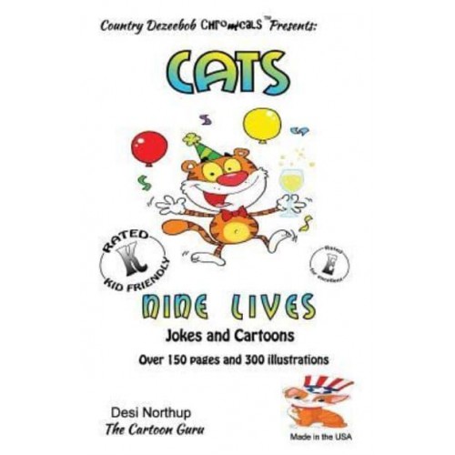 Cat -- Nine Lives -- Jokes and Cartoons In Black + White