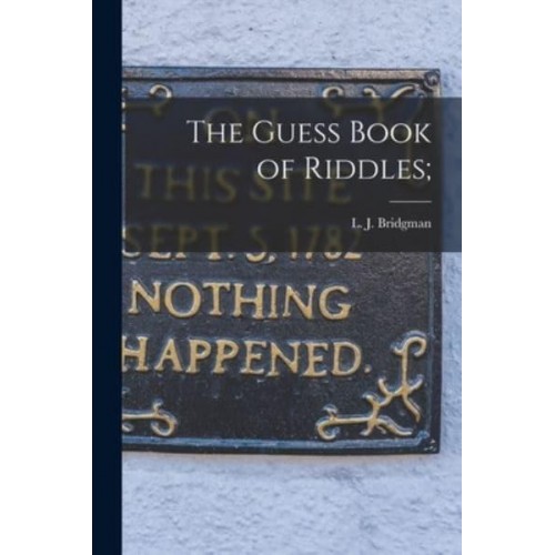 The Guess Book of Riddles;