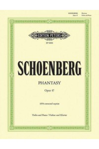 Phantasy Op. 47 for Violin With Piano Accompaniment - Edition Peters