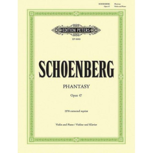 Phantasy Op. 47 for Violin With Piano Accompaniment - Edition Peters