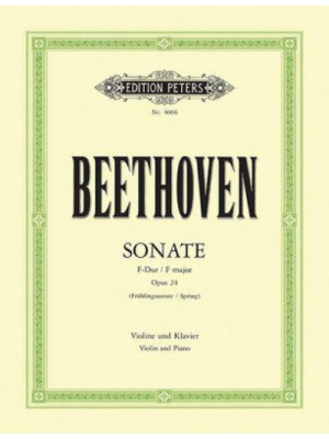 Violin Sonata No. 5 in F Op. 24 Spring - Edition Peters