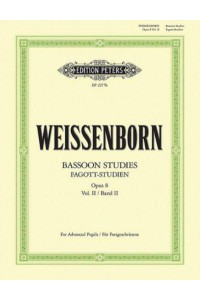 Bassoon Studies Op. 8 For Advanced Learners (Ger/Eng) - Edition Peters