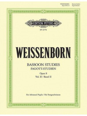 Bassoon Studies Op. 8 For Advanced Learners (Ger/Eng) - Edition Peters