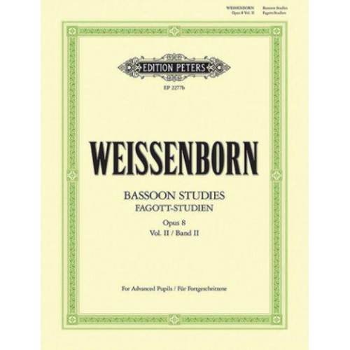 Bassoon Studies Op. 8 For Advanced Learners (Ger/Eng) - Edition Peters