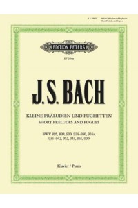 Short Preludes and Fugues for Piano Sheet - Edition Peters