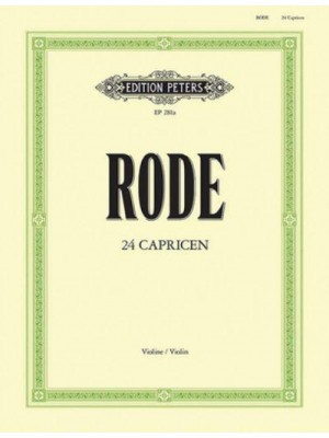 24 Caprices (In the Form of Etudes) for Violin - Edition Peters