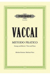 Metodo Pratico Di Canto Italiano for Voice and Piano (Medium Voice) It/Ger - Edition Peters