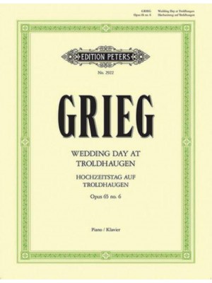 Wedding Day at Troldhaugen Op. 65 No. 6 for Piano Sheet - Edition Peters