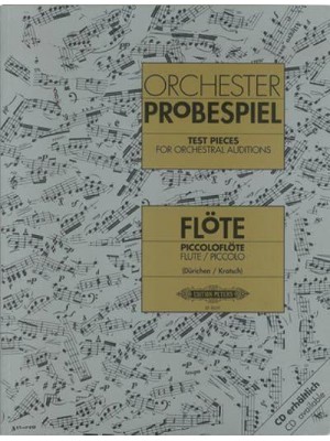 Test Pieces for Orchestral Auditions -- Flute, Piccolo Sheet - Edition Peters