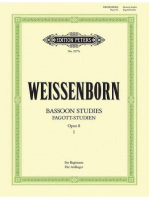 Bassoon Studies Op. 8 For Beginners (Ger/Eng) - Edition Peters
