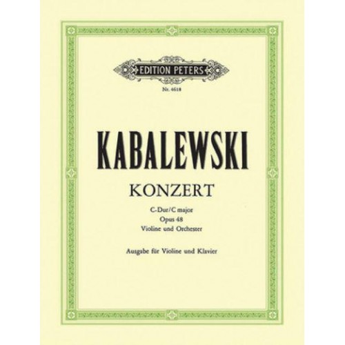 Violin Concerto in C Op. 48 (Edition for Violin and Piano) - Edition Peters