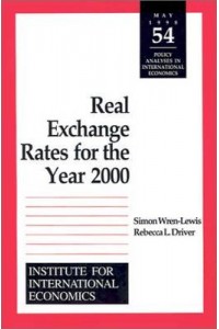 Real Exchange Rates for the Year 2000 - Policy Analyses in International Economics
