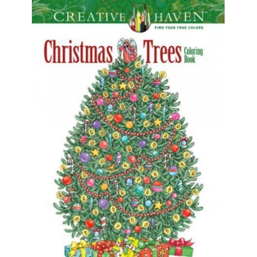 Creative Haven Christmas Trees Coloring Book - Creative Haven