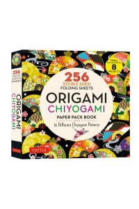 Origami Chiyogami Paper Pack Book 256 Double-Sided Folding Sheets - 16 Different Chiyogami Patterns (Instructions for 8 Projects)